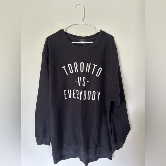 Toronto VS Everybody Peace Collective Canada Black White Sweatshirt Unisex XL - Picture 1 of 7